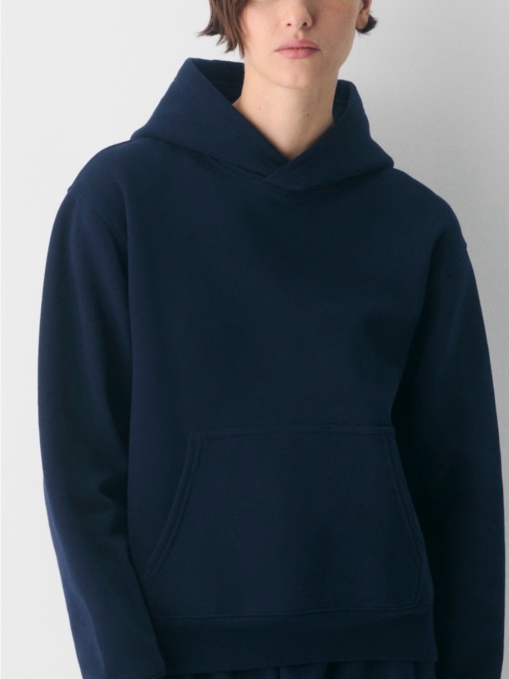 Aritzia Deep Navy Overhead Hoodie